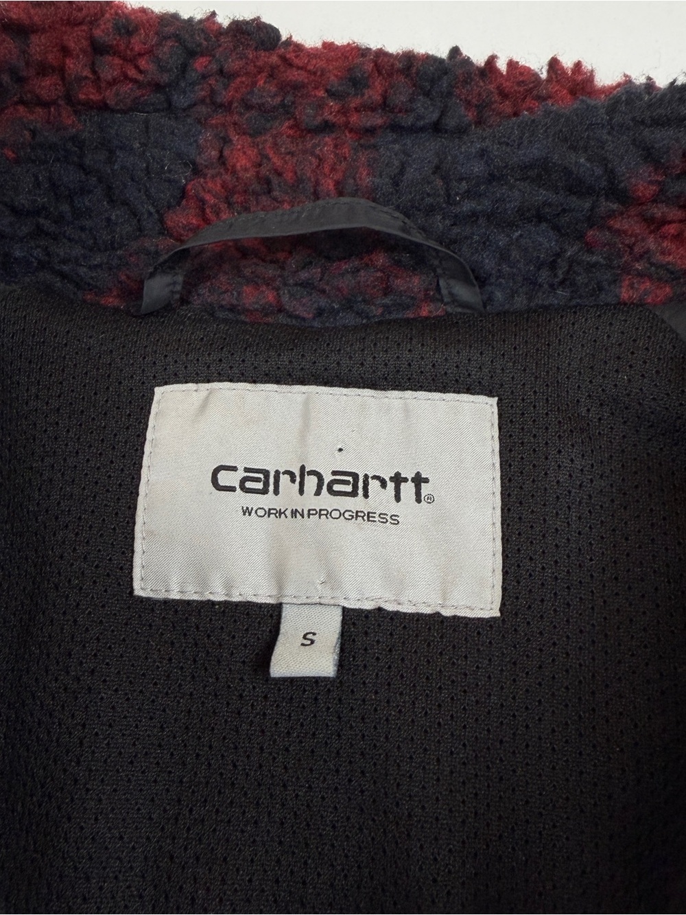 Carhartt WIP Prentis Liner Full Zip Sherpa Fleece Jacket Small - Picture 7 of 12